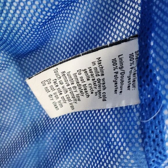 Core 365 By North End Blue Hooded Windbreaker Rain Jacket Waist Length Mens L - Picture 10 of 10